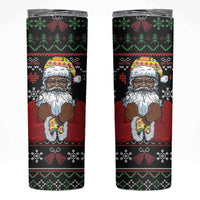 Santa Claus With African Traditional Costume Skinny Tumbler Christmas - Wonder Print Shop