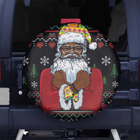 Santa Claus With African Traditional Costume Spare Tire Cover Christmas - Wonder Print Shop