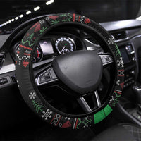 Santa Claus With African Traditional Costume Steering Wheel Cover Christmas - Wonder Print Shop