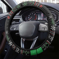 Santa Claus With African Traditional Costume Steering Wheel Cover Christmas - Wonder Print Shop