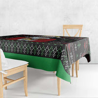 Santa Claus With African Traditional Costume Tablecloth Christmas - Wonder Print Shop