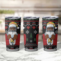 Santa Claus With African Traditional Costume Tumbler Cup Christmas - Wonder Print Shop