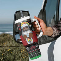 Santa Claus With African Traditional Costume Tumbler With Handle Christmas - Wonder Print Shop