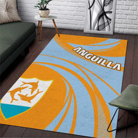 Anguilla Area Rug Coat Of Arms Cricket Style - Wonder Print Shop