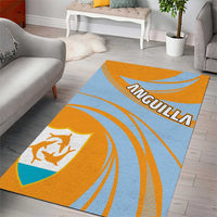 Anguilla Area Rug Coat Of Arms Cricket Style - Wonder Print Shop