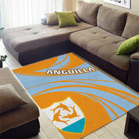 Anguilla Area Rug Coat Of Arms Cricket Style - Wonder Print Shop