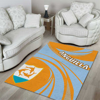Anguilla Area Rug Coat Of Arms Cricket Style - Wonder Print Shop