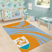 Anguilla Area Rug Coat Of Arms Cricket Style - Wonder Print Shop