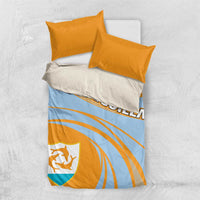 Anguilla Bedding Set Coat Of Arms Cricket Style - Wonder Print Shop