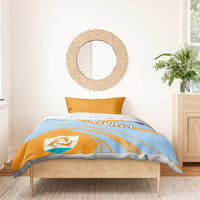 Anguilla Bedding Set Coat Of Arms Cricket Style - Wonder Print Shop