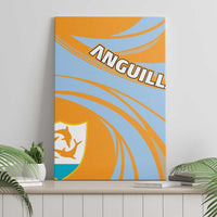 Anguilla Canvas Wall Art Coat Of Arms Cricket Style - Wonder Print Shop