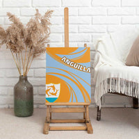 Anguilla Canvas Wall Art Coat Of Arms Cricket Style - Wonder Print Shop