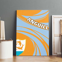 Anguilla Canvas Wall Art Coat Of Arms Cricket Style - Wonder Print Shop
