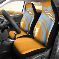 Anguilla Car Seat Cover Coat Of Arms Cricket Style - Wonder Print Shop