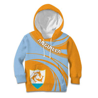 Anguilla Kid Hoodie Coat Of Arms Cricket Style - Wonder Print Shop