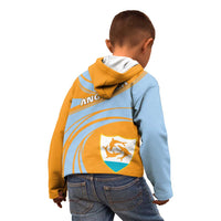 Anguilla Kid Hoodie Coat Of Arms Cricket Style - Wonder Print Shop