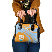 Anguilla Shoulder Handbag Coat Of Arms Cricket Style