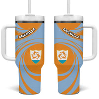 Anguilla Tumbler With Handle Coat Of Arms Cricket Style - Wonder Print Shop
