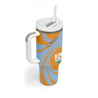 Anguilla Tumbler With Handle Coat Of Arms Cricket Style - Wonder Print Shop
