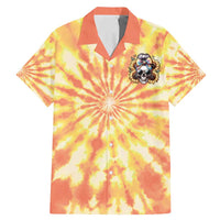 She Is Sunshine Skull Family Matching Mermaid Dress and Hawaiian Shirt Tie Dye Yellow - Wonder Print Shop