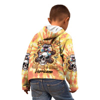 She Is Sunshine Skull Kid Hoodie Tie Dye Yellow - Wonder Print Shop