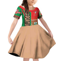 Portugal Football Family Matching Off Shoulder Short Dress and Hawaiian Shirt Selecao das Quinas Soccer - Road To Champion