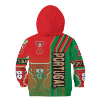 Portugal Football Kid Hoodie Selecao das Quinas Soccer - Road To Champion