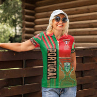 Portugal Football Women Polo Shirt Selecao das Quinas Soccer - Road To Champion - Wonder Print Shop