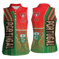 Portugal Football Women Sleeveless Polo Shirt Selecao das Quinas Soccer - Road To Champion - Wonder Print Shop