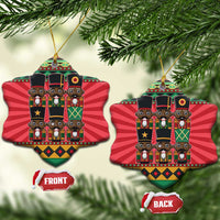 Black Nutcrackers Ceramic Ornament Afro Christmas - Wonder Print Shop