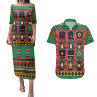 Black Nutcrackers Couples Matching Puletasi and Hawaiian Shirt Afro Christmas - Wonder Print Shop