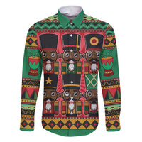 Black Nutcrackers Family Matching Short Sleeve Bodycon Dress and Hawaiian Shirt Afro Christmas - Wonder Print Shop