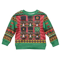 Black Nutcrackers Kid Ugly Christmas Sweater Afro Christmas - Wonder Print Shop