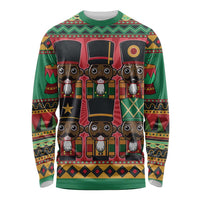 Black Nutcrackers Long Sleeve Shirt Afro Christmas - Wonder Print Shop