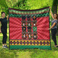 Black Nutcrackers Quilt Afro Christmas - Wonder Print Shop