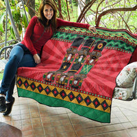Black Nutcrackers Quilt Afro Christmas - Wonder Print Shop