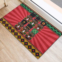 Black Nutcrackers Rubber Doormat Afro Christmas - Wonder Print Shop