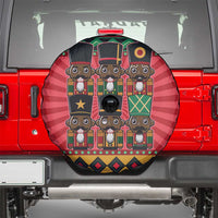 Black Nutcrackers Spare Tire Cover Afro Christmas - Wonder Print Shop