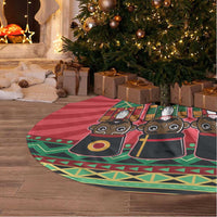Black Nutcrackers Tree Skirt Afro Christmas - Wonder Print Shop
