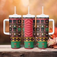 Black Nutcrackers Tumbler With Handle Afro Christmas - Wonder Print Shop