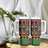 Black Nutcrackers Tumbler With Handle Afro Christmas - Wonder Print Shop