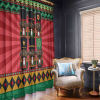 Black Nutcrackers Window Curtain Afro Christmas - Wonder Print Shop