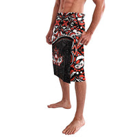 Canada Day Lavalava Haida Maple Leaf Style Tattoo Black - Wonder Print Shop