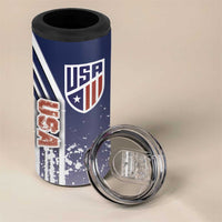 USA Soccer 4 in 1 Can Cooler Tumbler The Stars and Stripes Football - Road To Champion