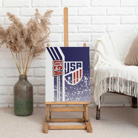 USA Soccer Canvas Wall Art The Stars and Stripes Football - Road To Champion
