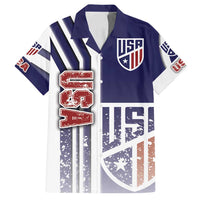 USA Soccer Family Matching Puletasi and Hawaiian Shirt The Stars and Stripes Football - Road To Champion