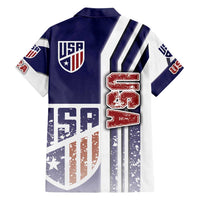 USA Soccer Family Matching Puletasi and Hawaiian Shirt The Stars and Stripes Football - Road To Champion