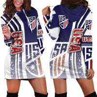 USA Soccer Hoodie Dress The Stars and Stripes Football - Road To Champion