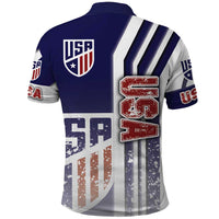 USA Soccer Polo Shirt The Stars and Stripes Football - Road To Champion - Wonder Print Shop