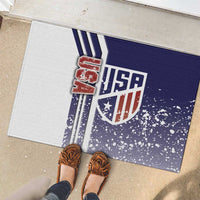 USA Soccer Rubber Doormat The Stars and Stripes Football - Road To Champion - Wonder Print Shop